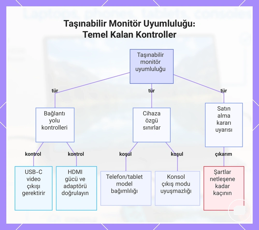Taşınabilir Monitör Uyumluluğu: Temel Kalan Kontroller