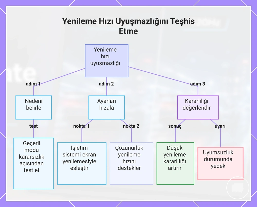 Yenileme Hızı Uyuşmazlığını Teşhis Etme